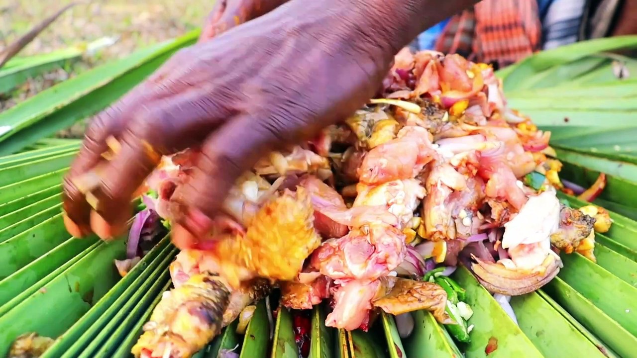 Chicken roast recipe | tribe people cooking chicken roast