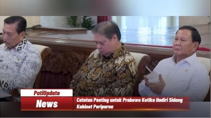 Prabowo Hadiri Sidang Kabinet Paripurna, Jokowi Berikan Catatan Penting untuk Pemerintahan Mendatang