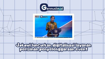 Jokowi Luncurkan Digitalisasi Layanan Perizinan Penyelenggaraan Event