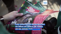 Nuevos voluntarios ayudan a los candidatos de izquierda en Francia a captar votos