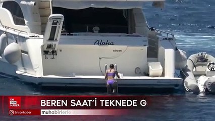 Beren Saat'i teknede görüntüleyen muhabirlerle ilgili yeni video