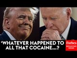 WATCH: Trump Claims Biden Will Be 'Jacked Up' At Debate, Mocks Him For White House Cocaine Scandal