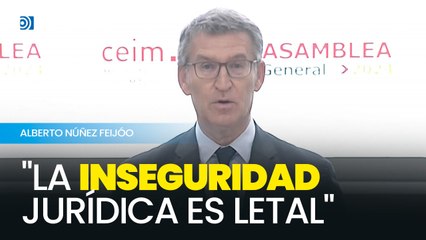 Feijóo: "No se puede seguir amnistiando o indultado la corrupción de los amigos"