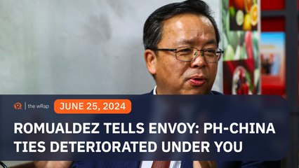 Romualdez to envoy: Philippine-China ties deteriorated under your watch 