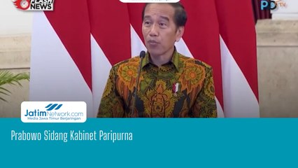 Prabowo Sidang Kabinet Paripurna
