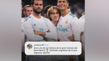 Los jugadores del Real Madrid despiden a Nacho