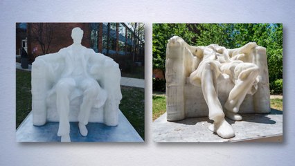 미 북동부 덮친 폭염에 링컨 밀랍 조형물도 녹아내려 / YTN