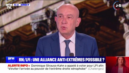 Législatives: pour le sénateur Claude Malhuret, le RN et LFI, "c'est les mêmes"