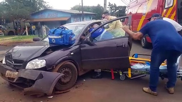 Siate atende forte colisão de trânsito com vítima na rua Jorge Lacerda