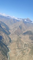 Flying over Himalayas
