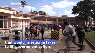 Violent clashes between demonstrators and police in Kenya anti-tax protests