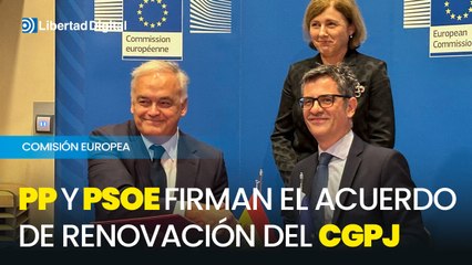 Bolaños y Pons firman el acuerdo de renovación del CGPJ