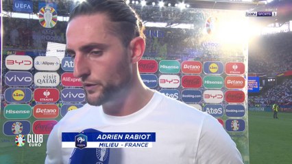 Euro 2024 - Adrien Rabiot : "On en a pas mis assez pour gagner ce soir"