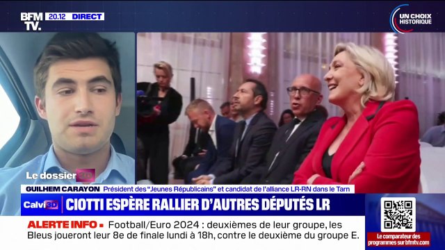 Alliance LR/RN: Guilhem Carayon, président des Jeunes Républicains, évoque des retours globalement très bons