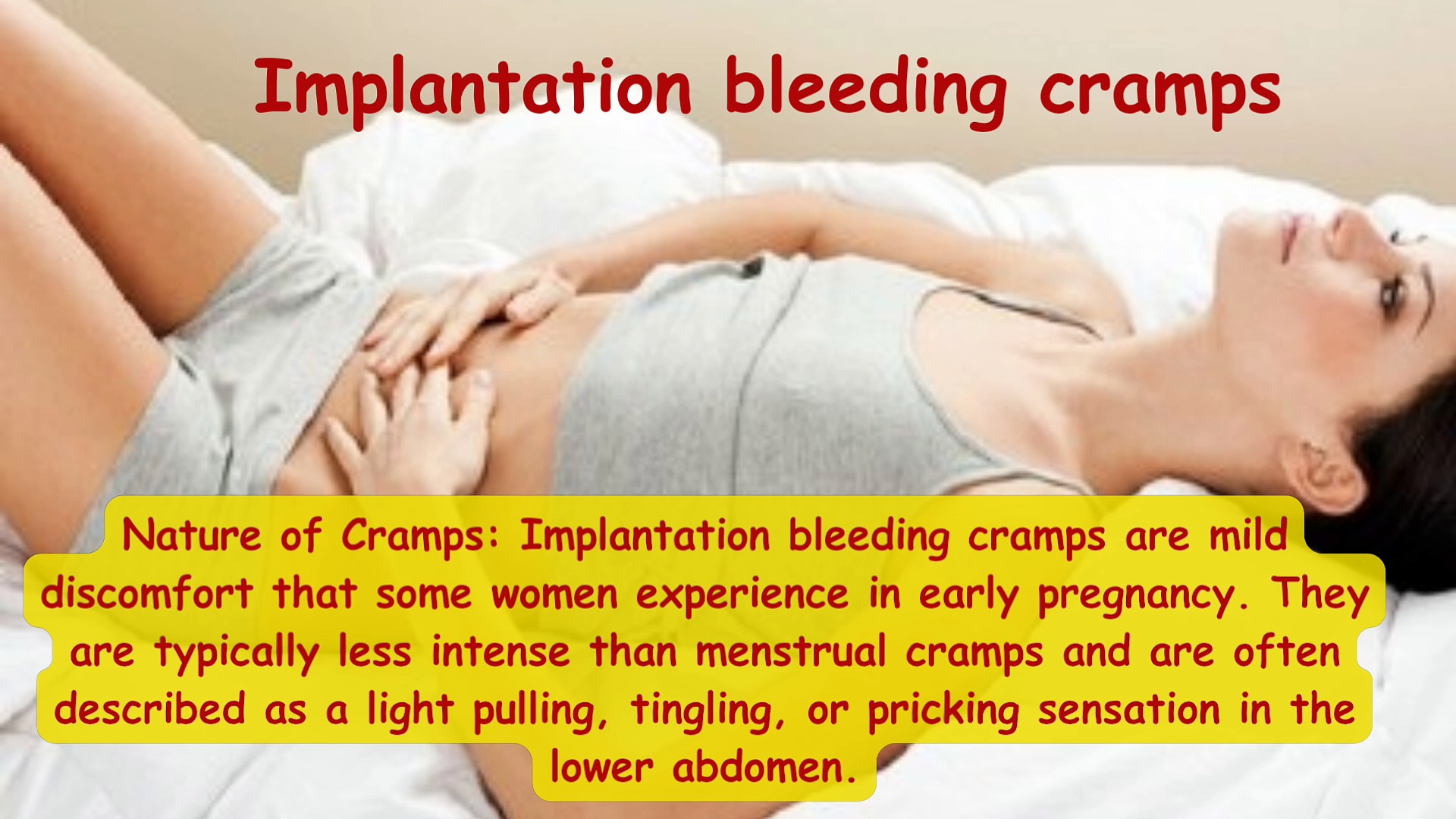 Implantation bleeding during pregnancy