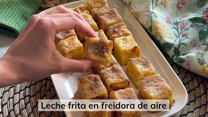 Leche frita en freidora de aire