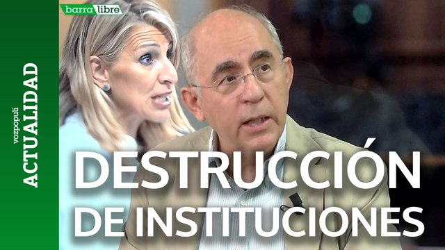 Vivimos un momento de destrucción de las instituciones impulsado por Sánchez y sus socios