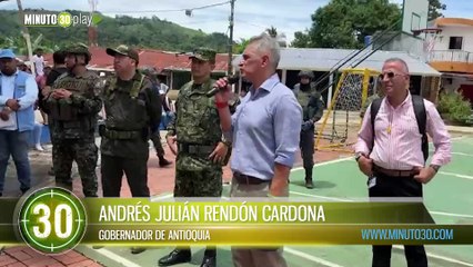 Download Video: En Puerto López, corregimiento de El Bagre, el gobernador Andrés Julián les dijo que cuentan con él y con la Fuerza Pública