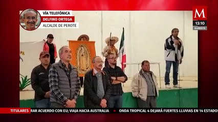 Alcalde de Perote retenido por campesinos en entrevista: "la gente ha sido respetuosa"