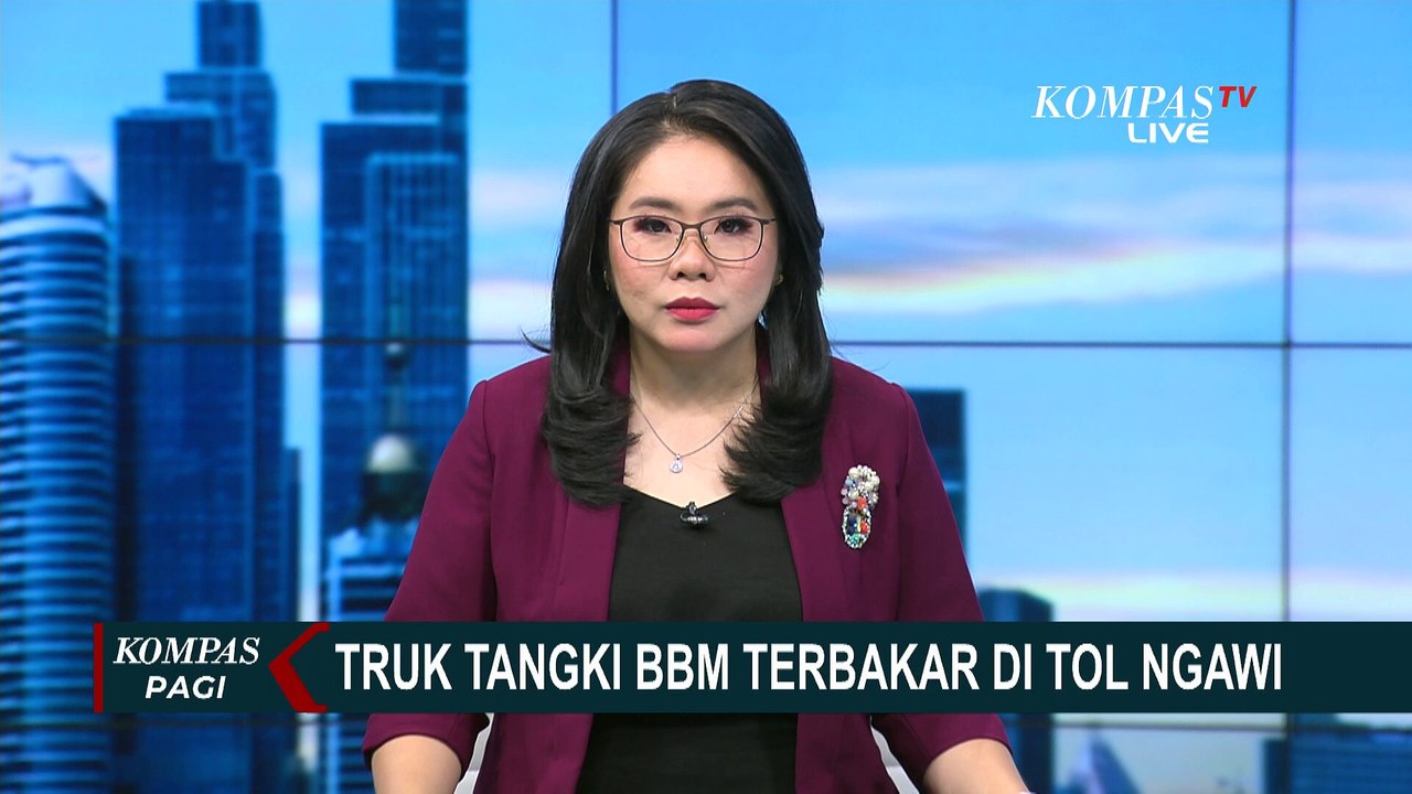 Truk Tangki BBM Terbakar di Tol Ngawi, Muncul Beberapa Kali Suara Ledakan!