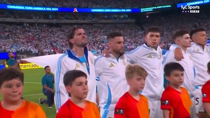 Copa América 2024: así sonó el himno de Argentina antes de enfrentar a Chile