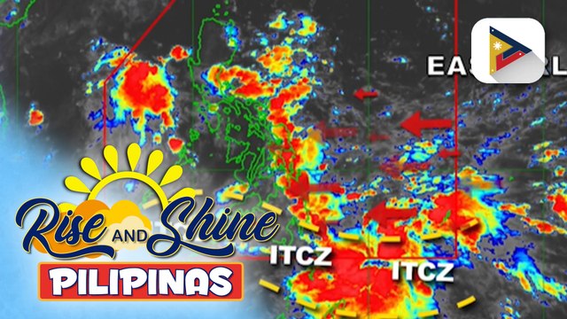 Easterlies, magpapaulan sa Bicol Region, Eastern Visayas, Aurora at Quezon; ITCZ, magpapaulan din sa ilang bahagi ng Mindanao