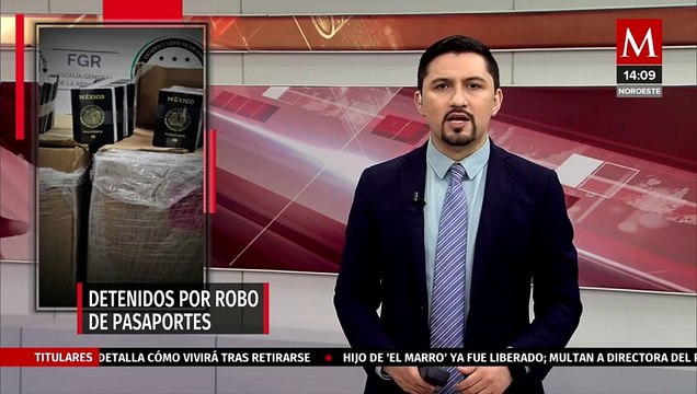 FGR arresta a dos personas en Tlaxcala por posesión de libretas para pasaportes robados