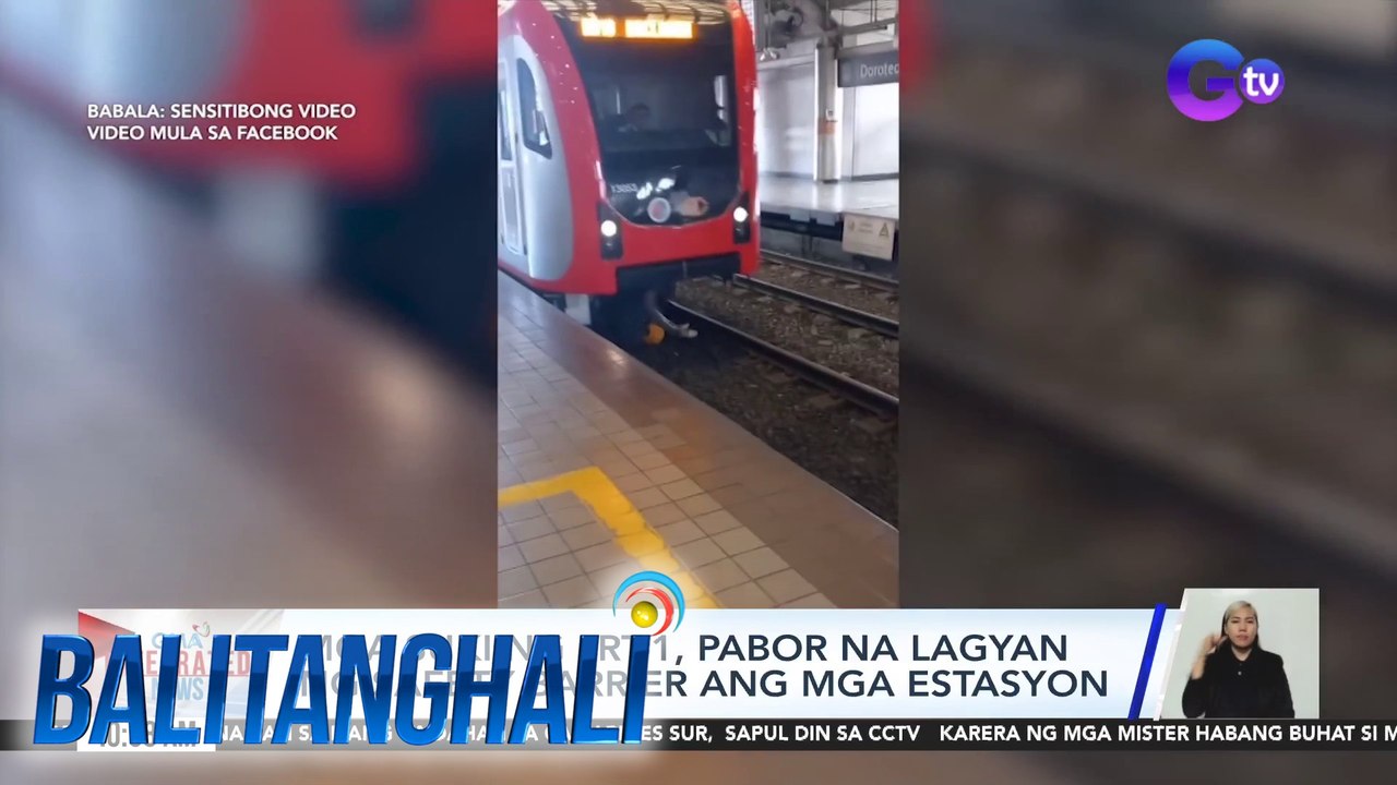 Mga suki ng LRT-1, pabor na lagyan ng safety barrier ang mga estasyon  | Balitanghali
