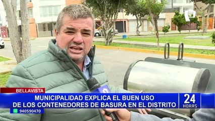 Bellavista: así fue rescate de reciclador que quedó atrapado en contenedor