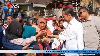 JOKOWI TINJAU PROGRAM  BANTUAN POMPA AIR DI JAWA TENGAH ATASI KEKERINGAN