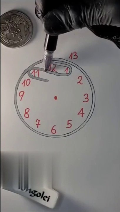 why every 2 digits of the clock add up to 13