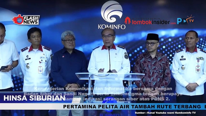 SERANGAN SIBER PDNS  TERHADAP LAYANAN PEMERINTAH, KOMINFO LANGSUNG KOORDINASI