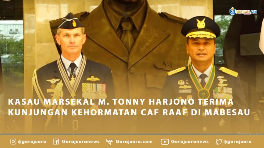KASAU MARSEKAL M. TONNY HARJONO TERIMA KUNJUNGAN KEHORMATAN CAF RAAF DI MABESAU