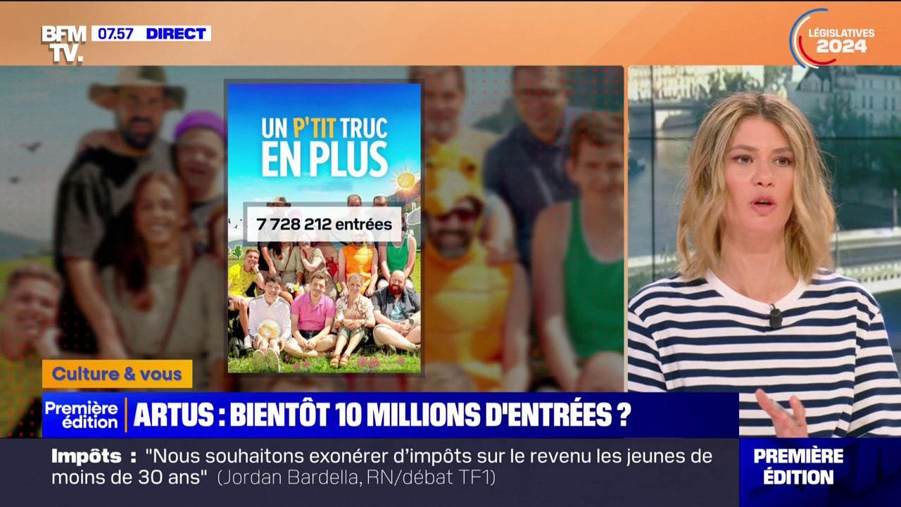 Le film d'Artus, "Un p'tit truc en plus", continue de séduire le public français, avec plus de sept millions d'entrées en deux mois