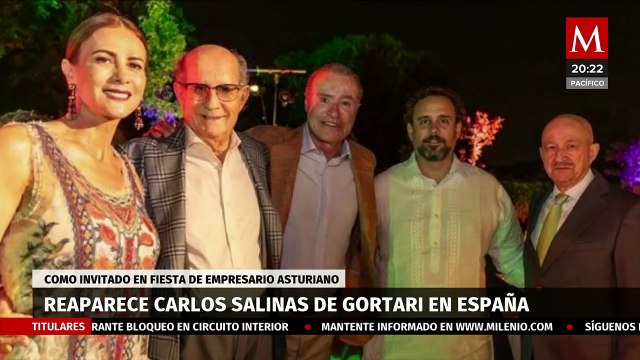 Carlos Salinas de Gortari reaparece en fiesta de empresario en España
