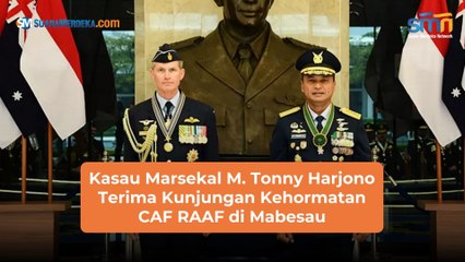 Kasau Marsekal M. Tonny Harjono Terima Kunjungan Kehormatan CAF RAAF di Mabesau