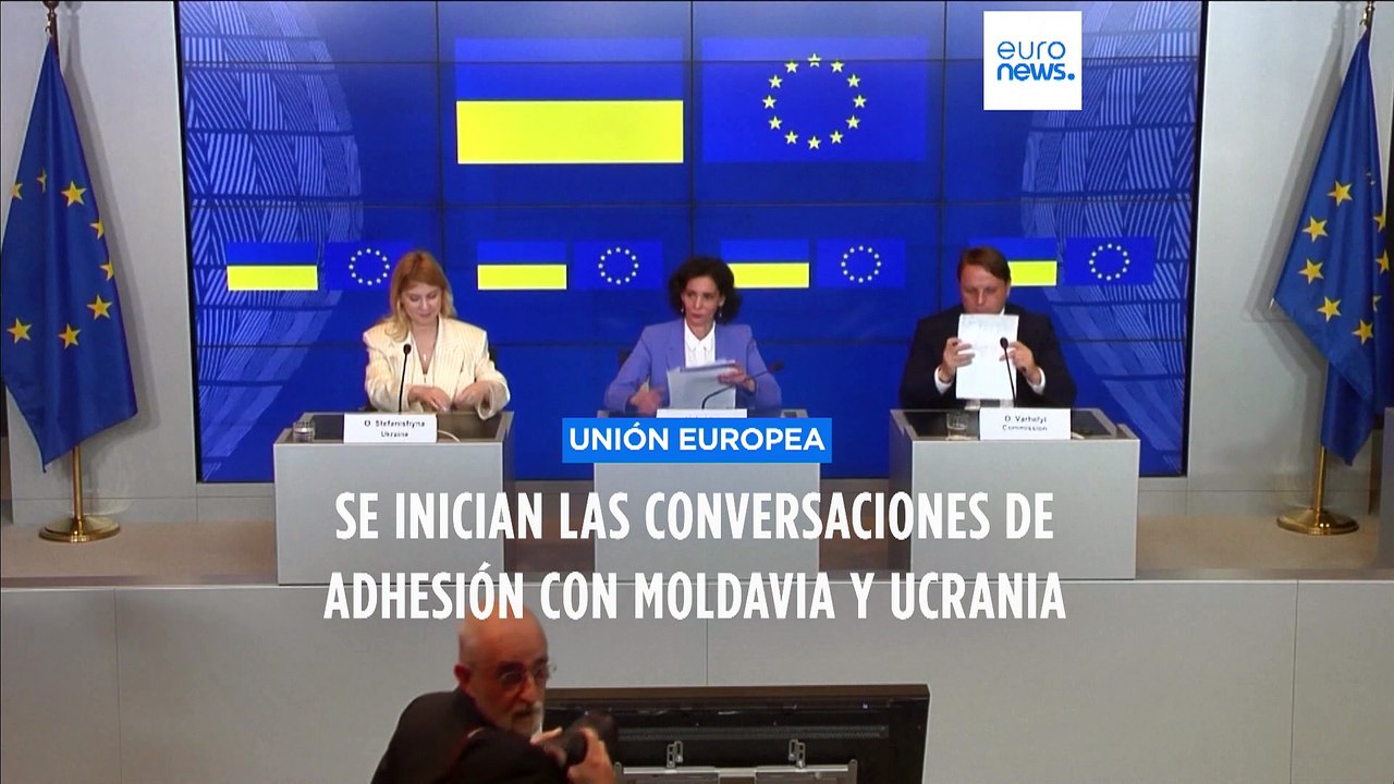La UE inicia conversaciones para la adhesión de Ucrania y Moldavia