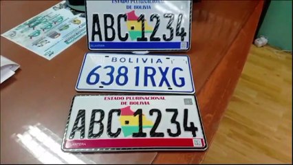 En La Paz plantean placas de alta seguridad para combatir la clonación