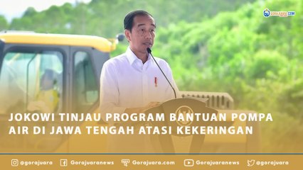 JOKOWI TINJAU PROGRAM BANTUAN POMPA AIR DI JAWA TENGAH ATASI KEKERINGAN