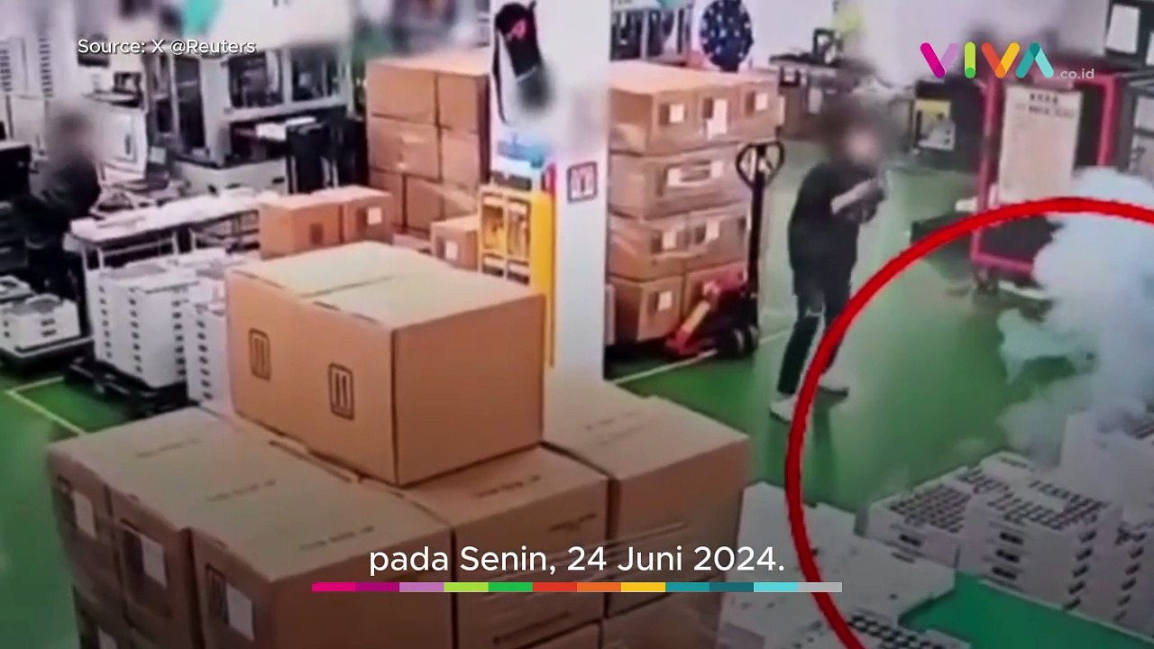 VIDEO Ledakan Tumpukan Baterai Renggut Puluhan Nyawa