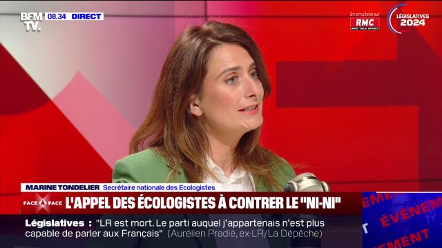 Législatives: le barrage républicain est battu en brèche , assure Marine Tondelier