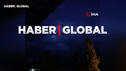 Gece vakti korkutan görüntü: Bulutlarda insan yüzü görüldü, o anlar gündem oldu