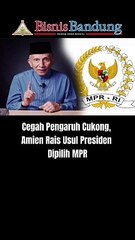 Cegah Pengaruh Cukong, Amien Rais Usul Presiden Dipilih MPR