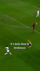 Excited reaction to Ibrahimovic's impressive performance.