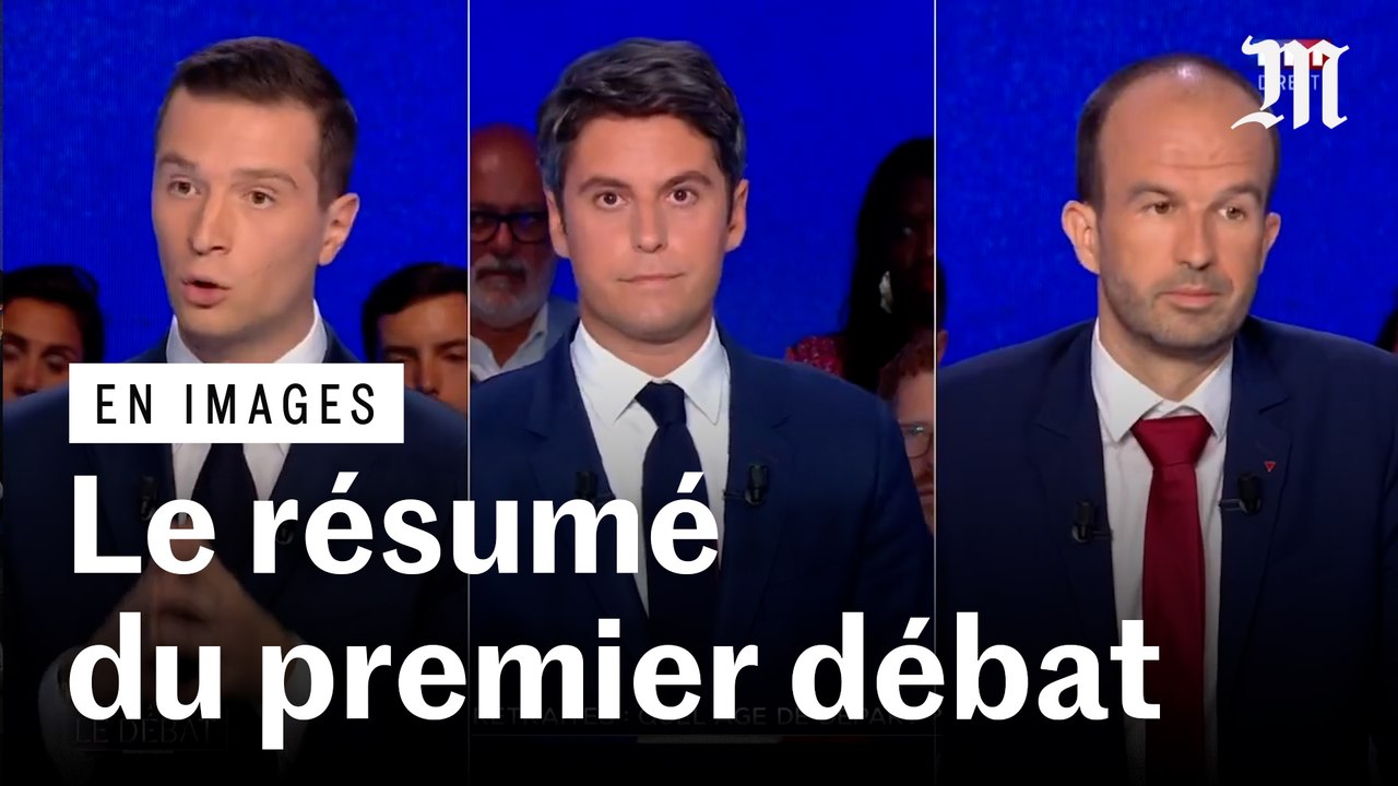 Législatives 2024 : le résumé du débat entre Gabriel Attal, Jordan Bardella et Manuel Bompard