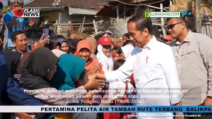 Jokowi Tinjau Program Bantuan Pompa Air di Jawa Tengah Atasi Kekeringan
