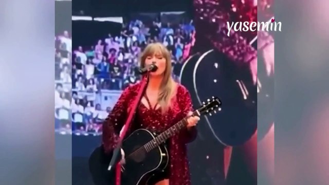 Taylor Swift'in sahnede zor anları! Konserinde yanlışlıkla böcek yuttu