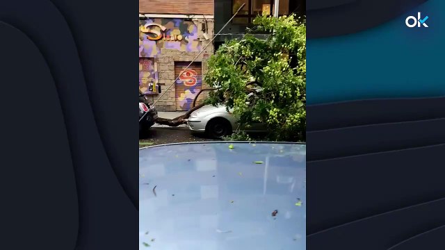 Estas son las imágenes más espectaculares del reventón térmico de Madrid