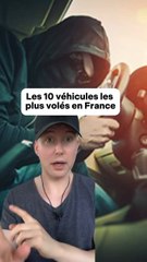 Les 10 véhicules les plus volés en France