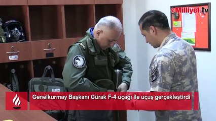 Genelkurmay Başkanı Gürak F-4 uçağı ile uçuş gerçekleştirdi